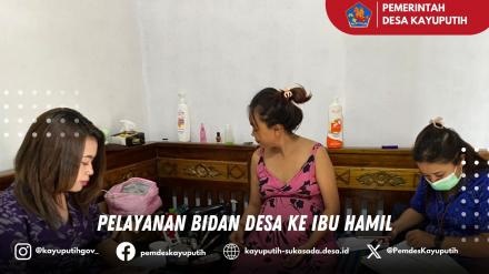 KUNJUNGAN BIDAN DESA KE IBU HAMIL